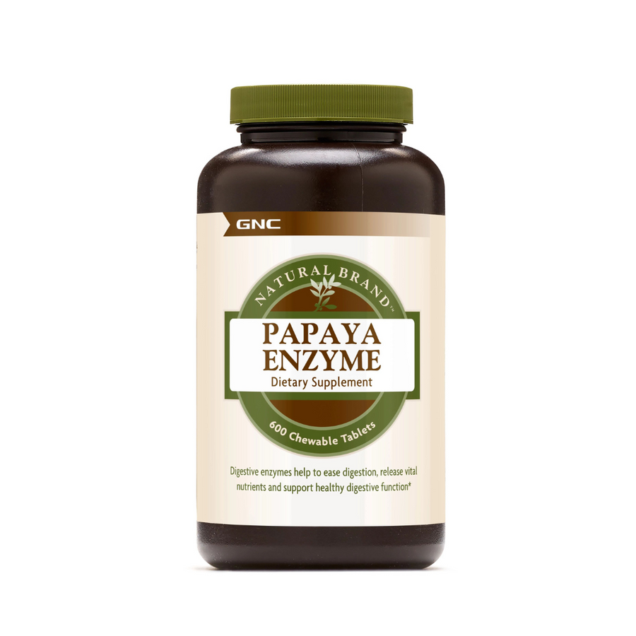 GNC NATURAL BRAND - Papaya Enzyme - 600 Tablets (200 Servings